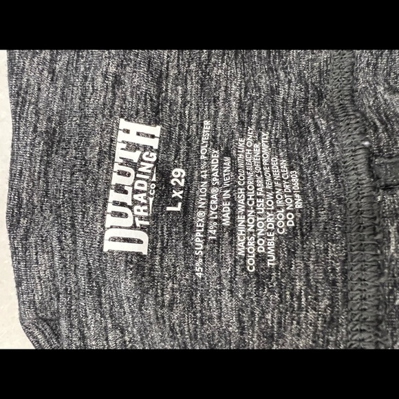 Duluth Trading. Noga relaxed pants L x 29” marled gray - Picture 2 of 4